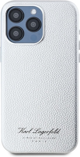 Karl Lagerfeld Back Cover Synthetic Leather Gray (iPhone 16 Pro)