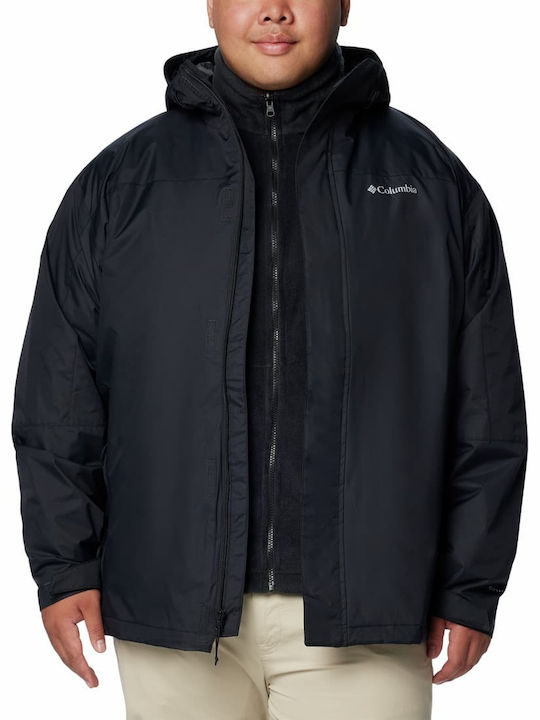 Columbia 3 in 1 Men's Winter Jacket Waterproof BLACK