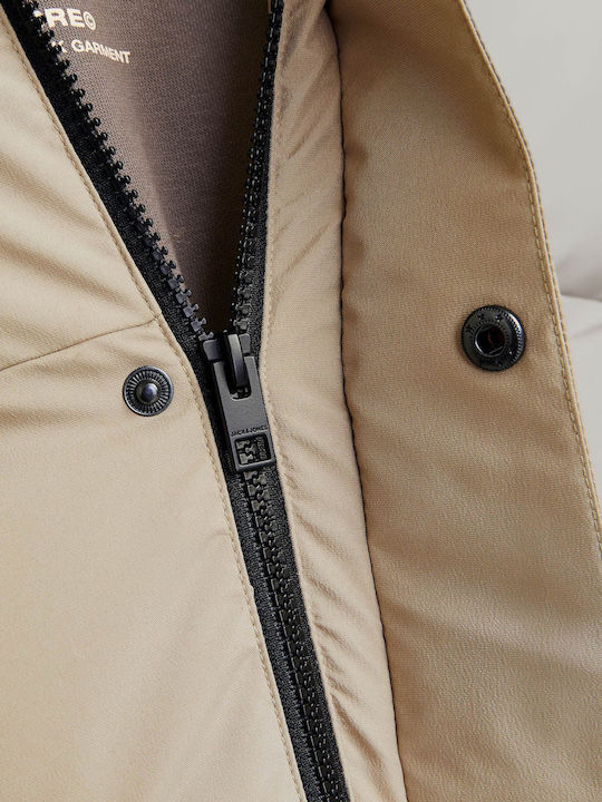 Jack & Jones Ανδρικό Μπουφάν Puffer Light Beige