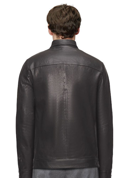 Drykorn Leather Jacket BLACK