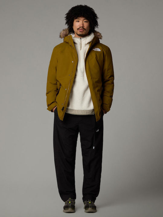 Recycled Zaneck Winter Jacket Parka Waterproof and Windproof Moss Green
