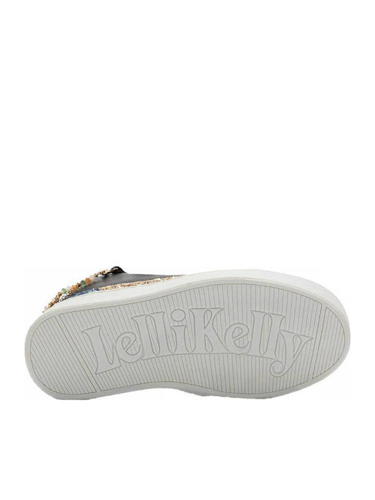 Mille Stelle Kids Sneakers High Anatomic with Scratch Blue