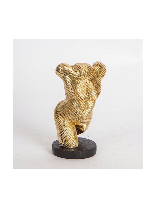 Estheti Home Dekorative Körperskulptur Harz Gold 9x9x15,5cm 752-27069