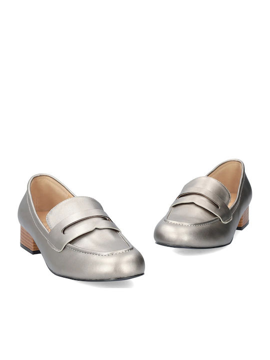 Дамски Loafers в Сребрист Цвят