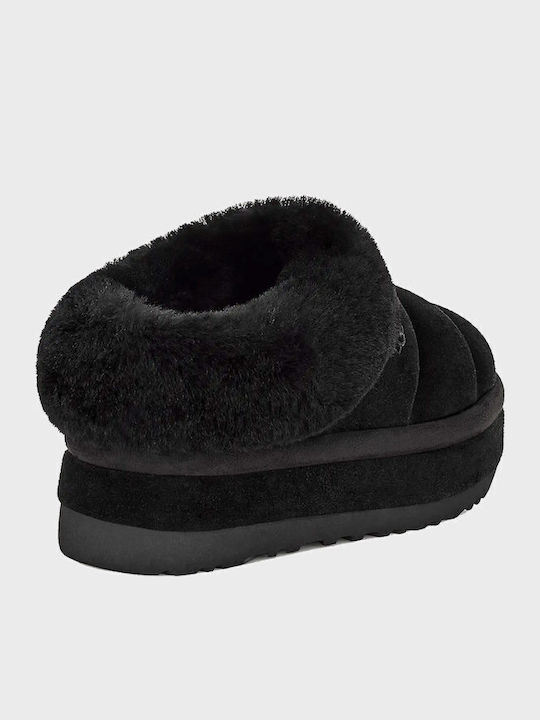 Tazzlita Platform Κλειστές Γυναικείες Παντόφλες Μαύρες