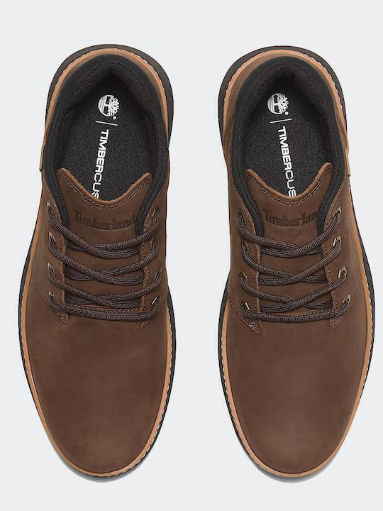 Hudson Road Mid Lace Up Leather Brown Men's Boots Waterproof