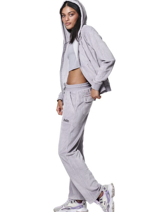 Body Action Women's Sweatpants Gray Velvet