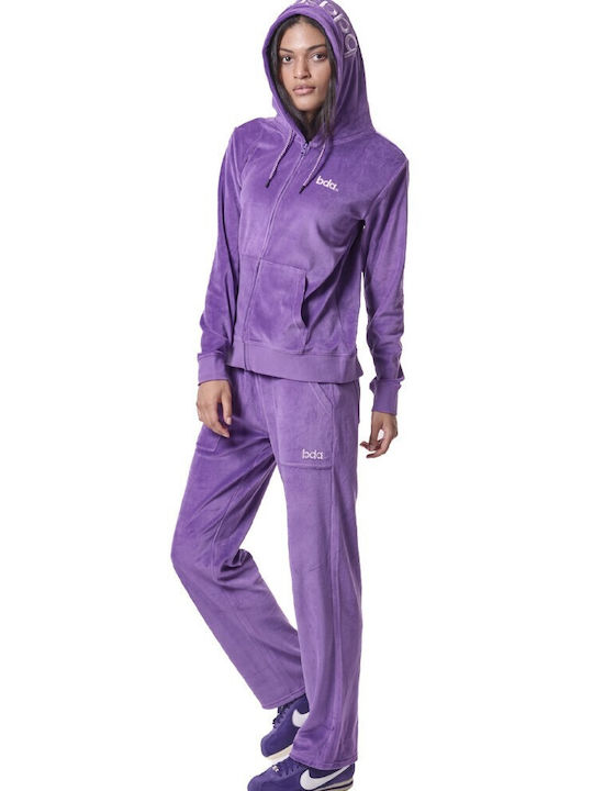 Body Action Women's Sweatpants Purple Velvet