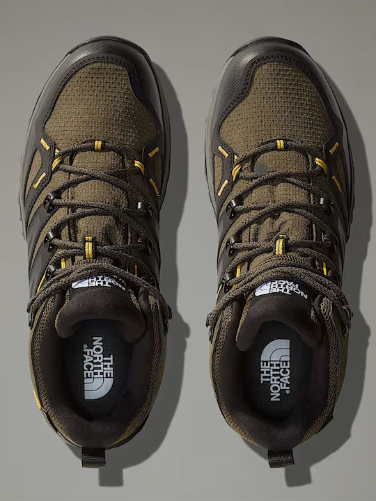 The North Face Hedgehog Ανδρικά Ορειβατικά Μποτάκια Αδιάβροχα με Μεμβράνη Gore-Tex Πράσινα
