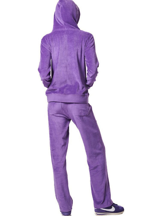 Долнище на анцуг Велур Purple Saphire