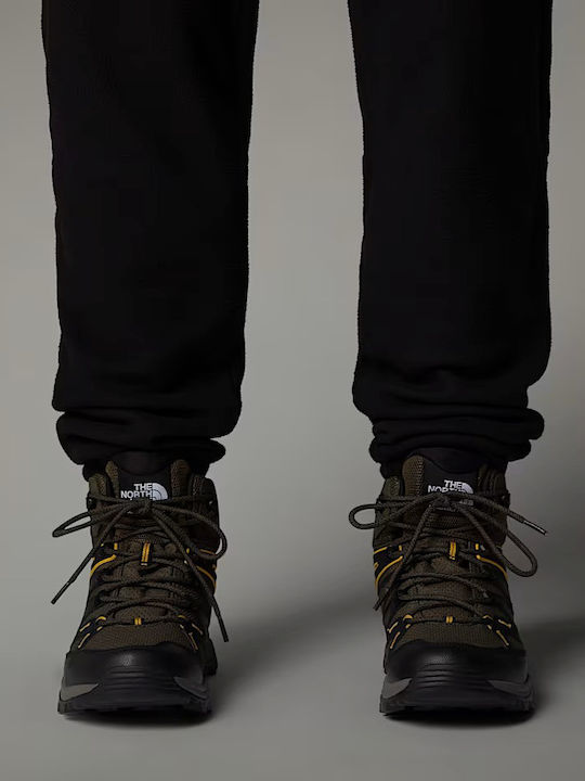 The North Face Hedgehog Ανδρικά Ορειβατικά Μποτάκια Αδιάβροχα με Μεμβράνη Gore-Tex Πράσινα