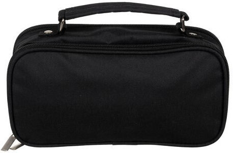 Pencil Case Full with 2 Compartments Black