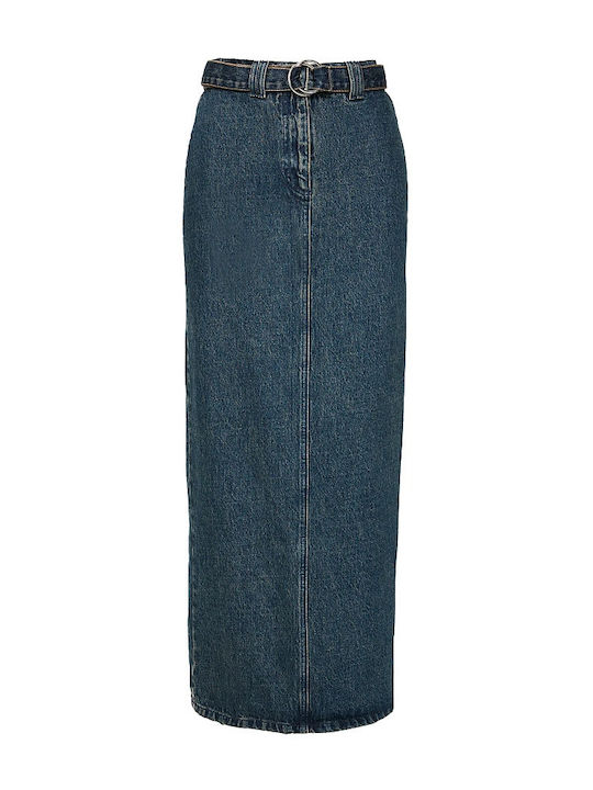 BSB Denim High Waist Skirt in Blue color