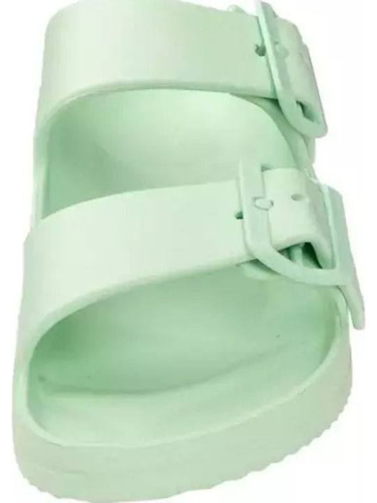 Flache Sandalen für Damen in Grün Farbe
