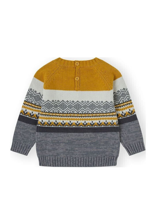 Kinderpullover Langarm Senf