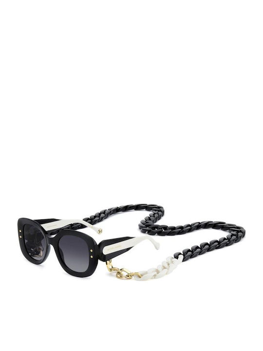 Carolina Herrera Women's Sunglasses with Black Plastic Frame and Gray Gradient Lens HER 0254/S 807/9O