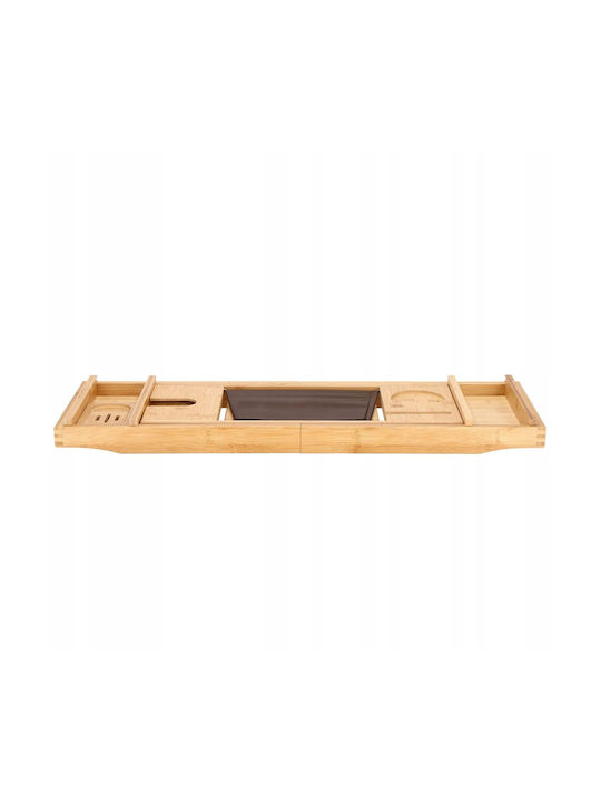 Dl Natural Bamboo Bathtub Tray Sersimo 1024 Extendable 75-110x23cm