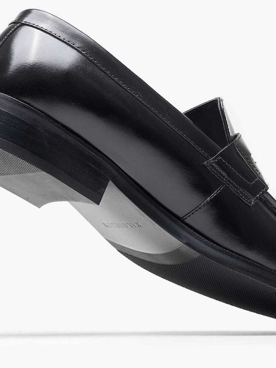 Δερμάτινα Ανδρικά Loafers σε Μαύρο Χρώμα