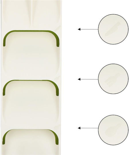 Tăvi Pentru Tacâmuri De Sertar Din Plastic 40x11x5.5cm Albă