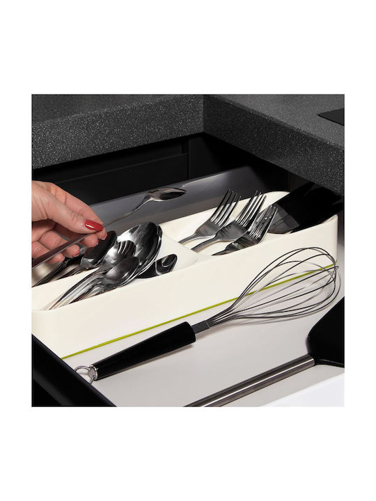 Tăvi Pentru Tacâmuri De Sertar Din Plastic 40x11x5.5cm Gri