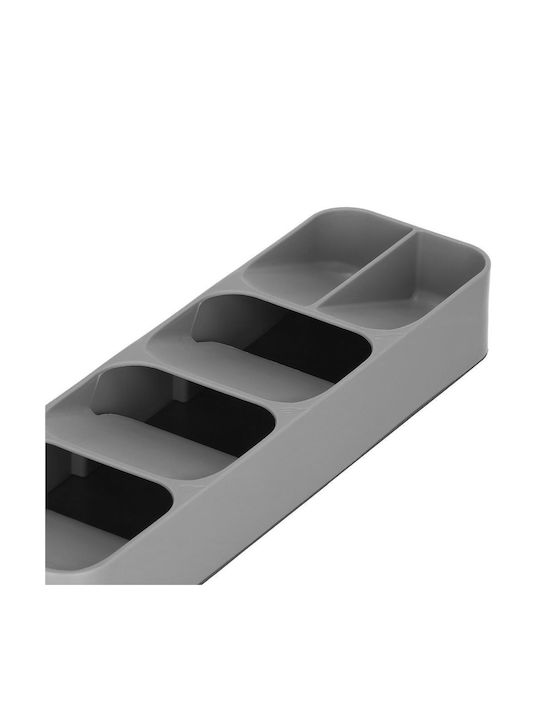 Tăvi Pentru Tacâmuri De Sertar Din Plastic 40x11x5.5cm Gri