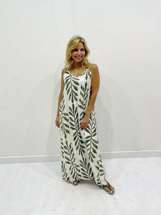 Sapidis Summer Maxi Dress Printed, 2603khaki