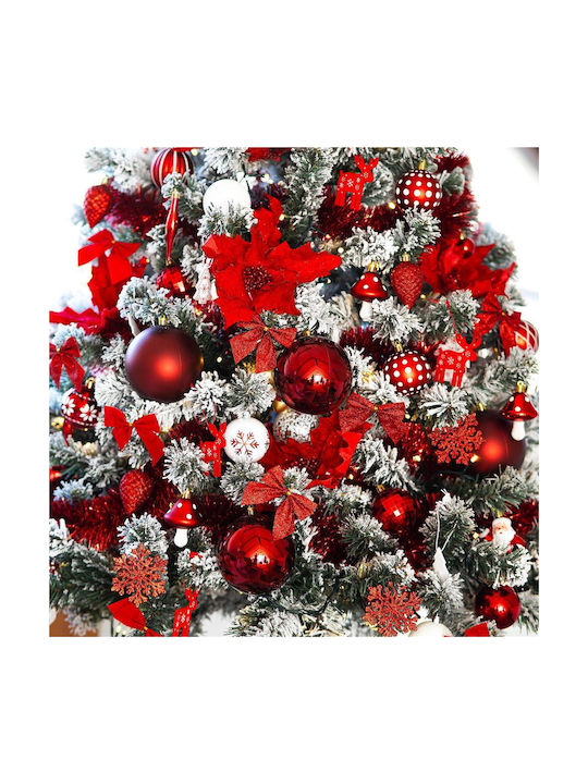 Hängender Bogen Ornament Rot Set 6Stück