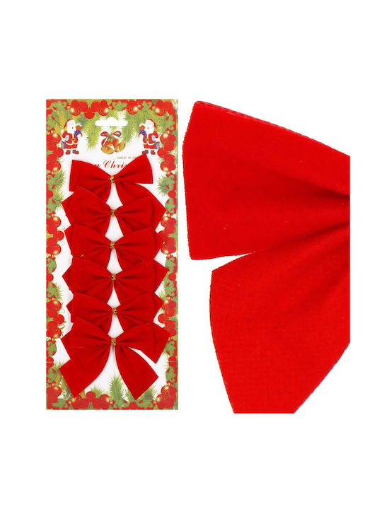 Hängender Bogen Ornament Rot Set 6Stück