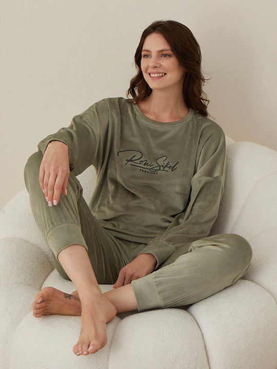 Boyraz Winter Women's Pyjama Set Cotton Ladi