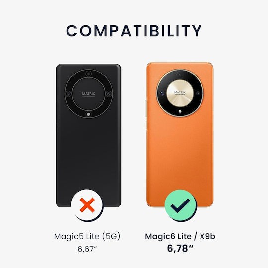 KWmobile Lite Задна корица Силикон / Метал 1.3мм Син (Honor Magic6 Lite, Honor X9b)