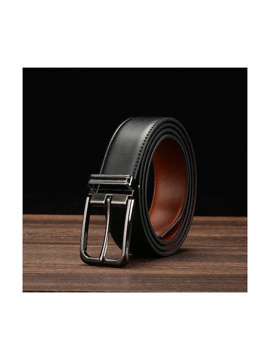 Martin & Co Men's Leather Double Sided Belt Multicolour