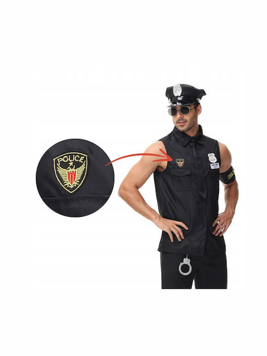 Costum Ofițer de Poliție Bărbați Deghizare Polițist Halloween Carnaval XL