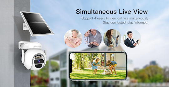 Vstarcam CB65 IP Überwachungskamera Full HD+ 3MP Wasserdicht Batteriebetrieben mit Zwei-Wege-Kommunikation