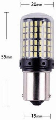 Αυτοκίνητο Led Λευκο P21w Ba15s 144 Smd 12v Canbus