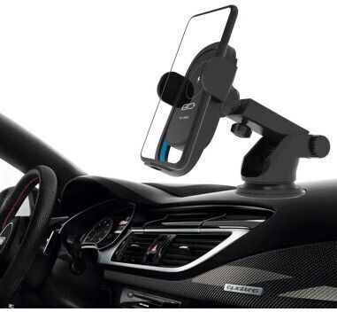 Suport Auto pentru Ventilație + Ventuză 15W Qi Standard Încărcare Rapidă Wireless Tip-C Cwcph-d6