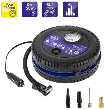 Alca Tire Pumpe O-Form 250PSI mit Kabel 12V