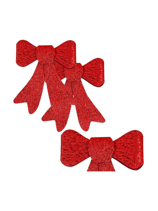 Hängender Bogen Ornament Kunststoff Rot Set 2Stück