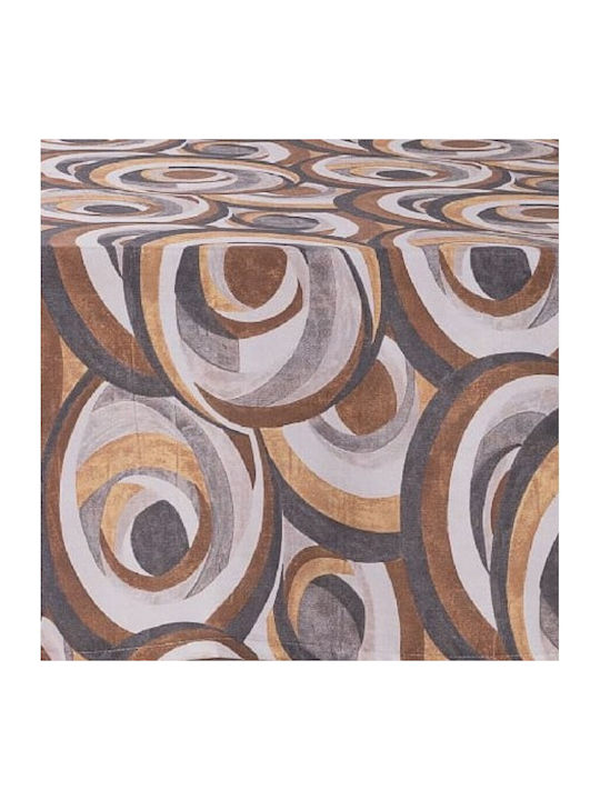 Teoran Tablecloth Merida Brown 135x135cm