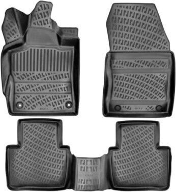 Set de 4 covorașe auto din cauciuc tavă Peugeot 408 2023 Umbrella