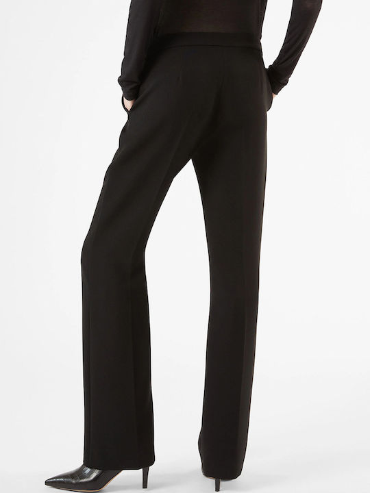 Pennyblack Women's High-waisted Fabric Trousers in Slim Fit Black