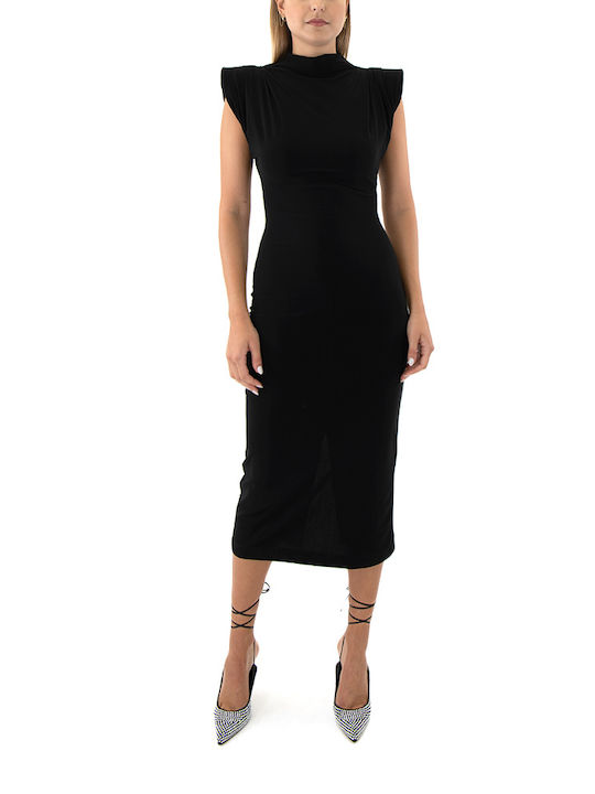 Kramma Midi Dress Sleeveless Black