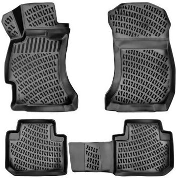 Set covorașe auto tip disc din cauciuc pentru Subaru Forester IV 2014-2018