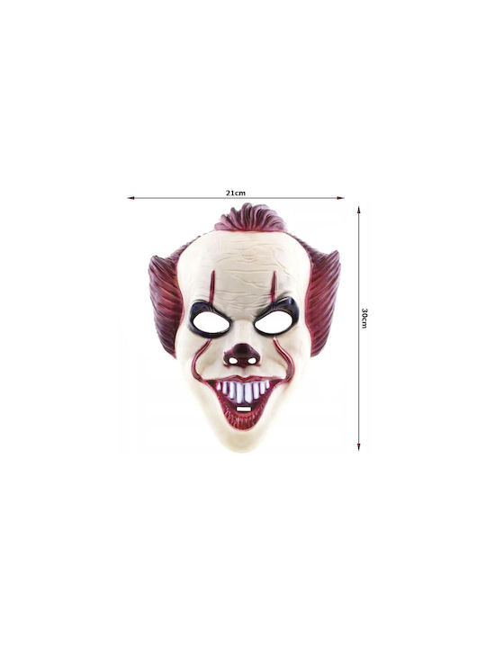 Masca de Halloween Zola Clovn Groază It Zâmbăreț Bandă Elastică Orificii de Ventilație Nas Gură