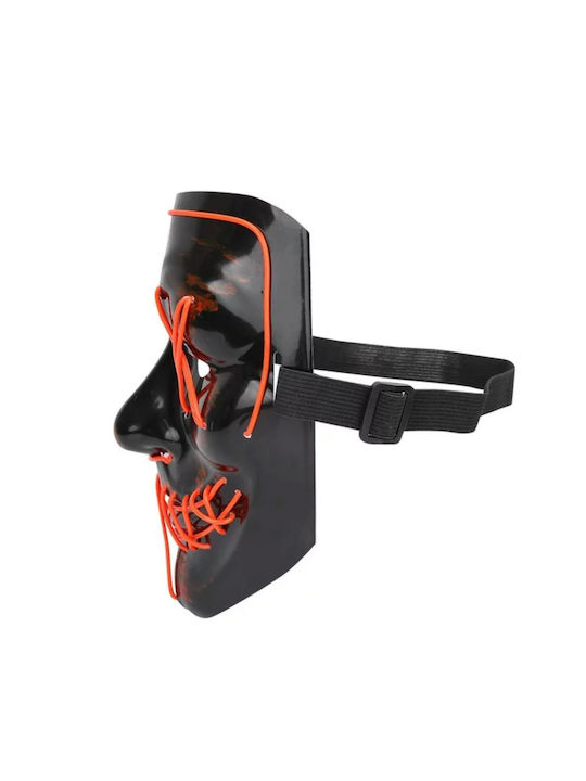 Halloween Mask Zola Black Orange Lights