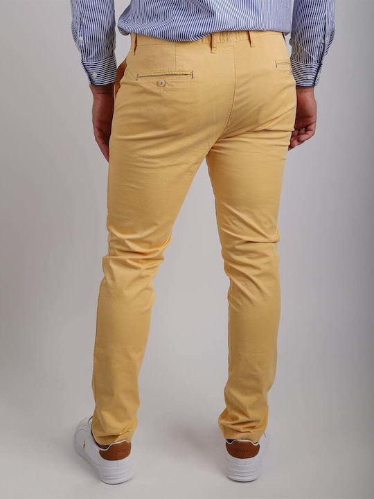 Pantaloni cu Croială Slim Galben