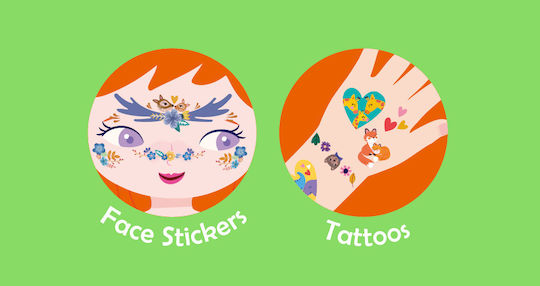 Stickers Tattoos Face Parent-child Set Family Fun