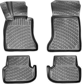 Set de covorașe auto din cauciuc tip disc BMW Seria 5 F10 Facelift 2013-2017