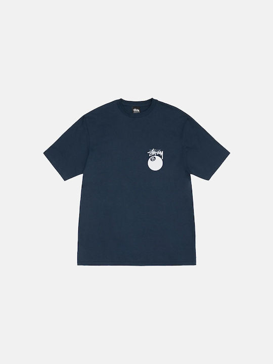 Stussy Herren T-Shirt Kurzarm Navy