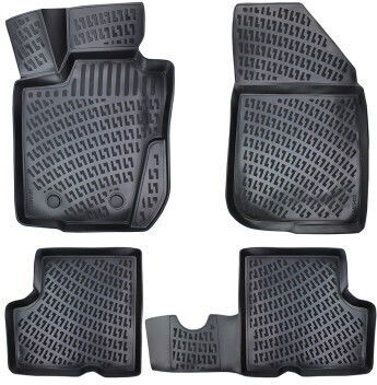 Set de covorașe auto din cauciuc tip disc pentru Dacia Duster 4x4 2010-2017
