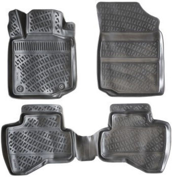 Set covorașe auto tip disc din cauciuc pentru Peugeot 107 2005-2014